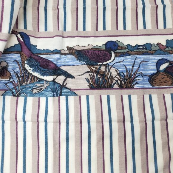 Stevens & Co 1970s "Ducks" Flannel Twin Size Complete Sheet Set Vintage NIP - Picture 6 of 9